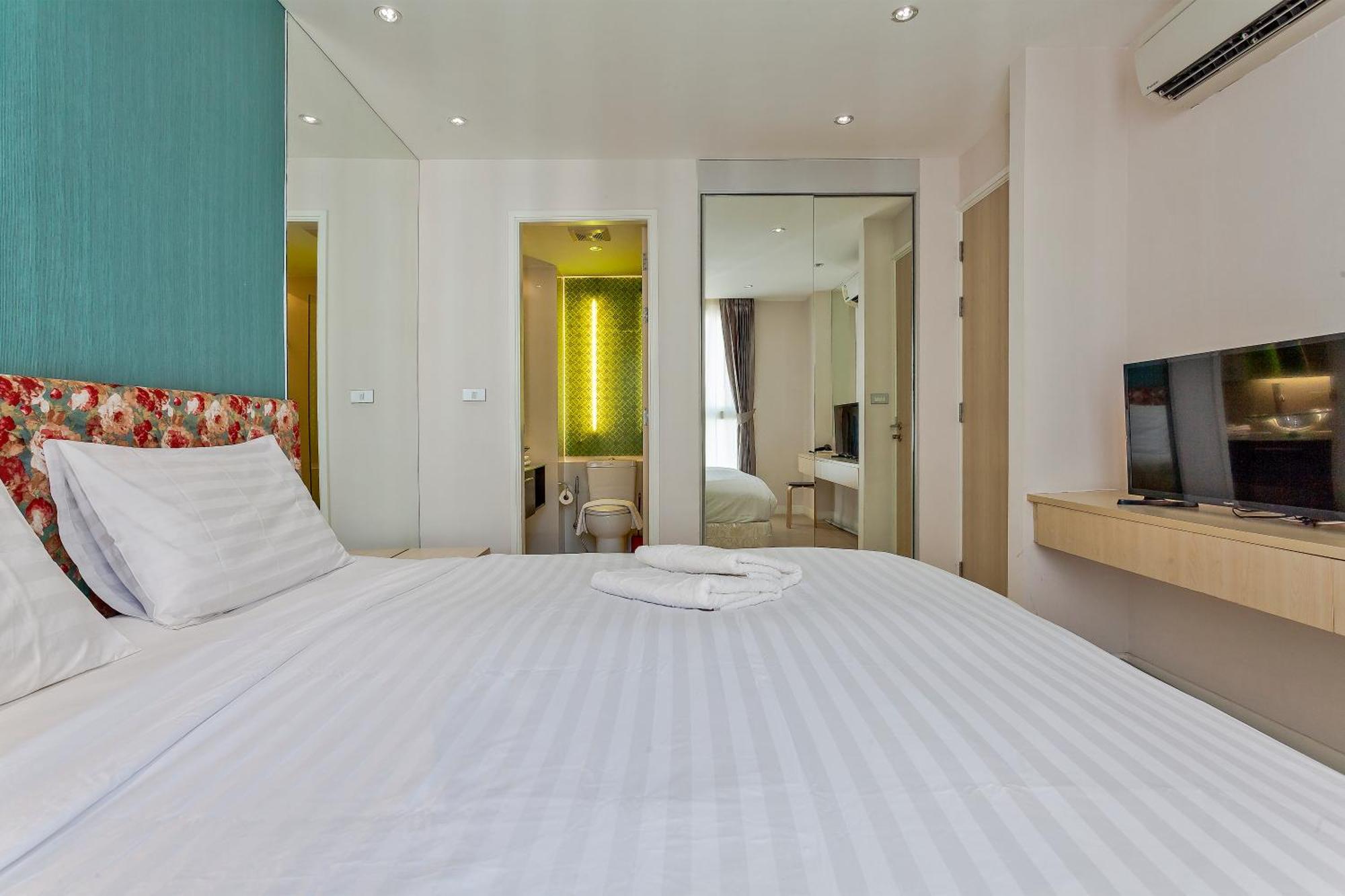 Grande Carribean L Family Stay L Pattaya L Luxury Views & Comfort Szoba fotó