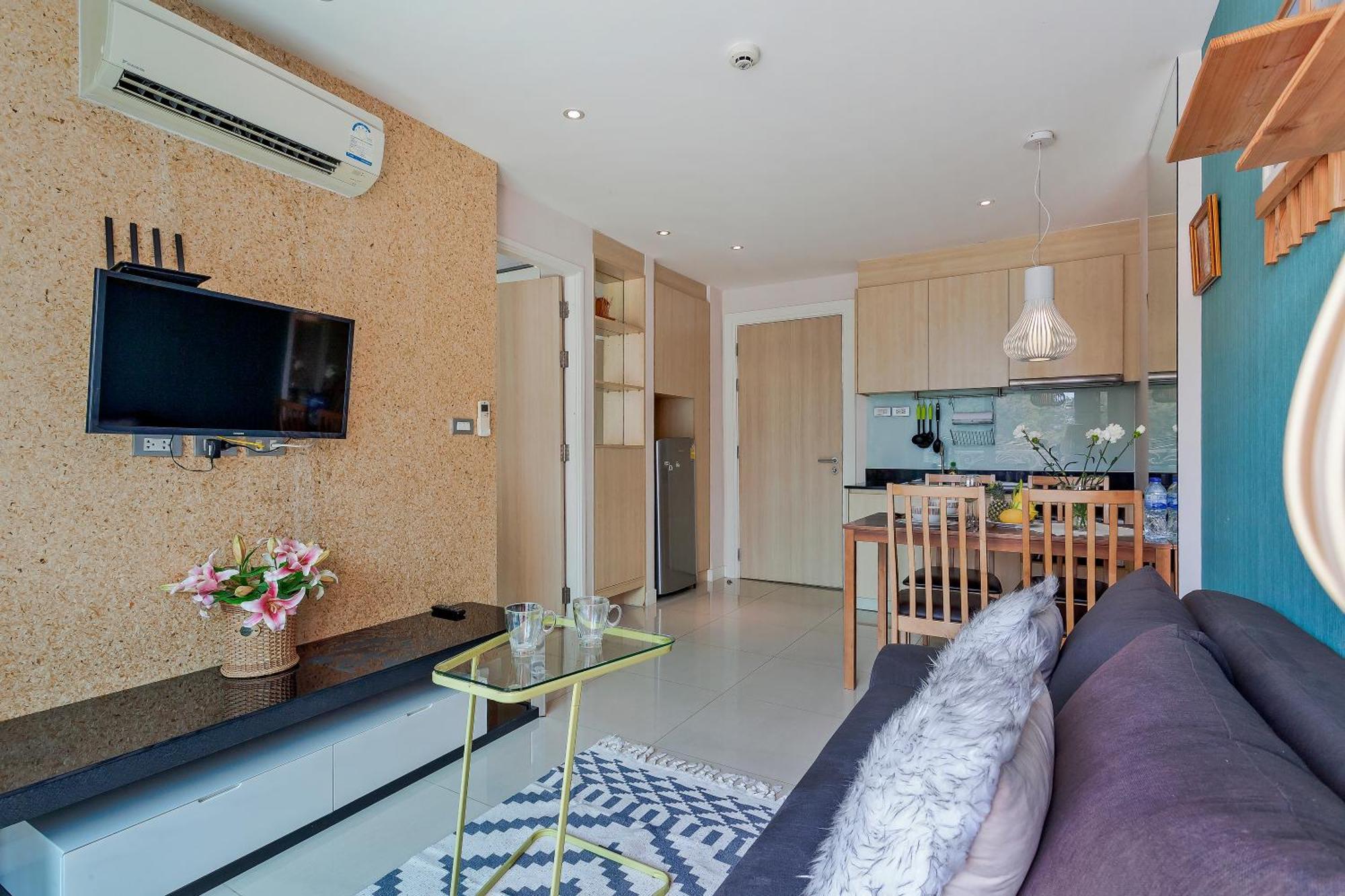 Grande Carribean L Family Stay L Pattaya L Luxury Views & Comfort Szoba fotó