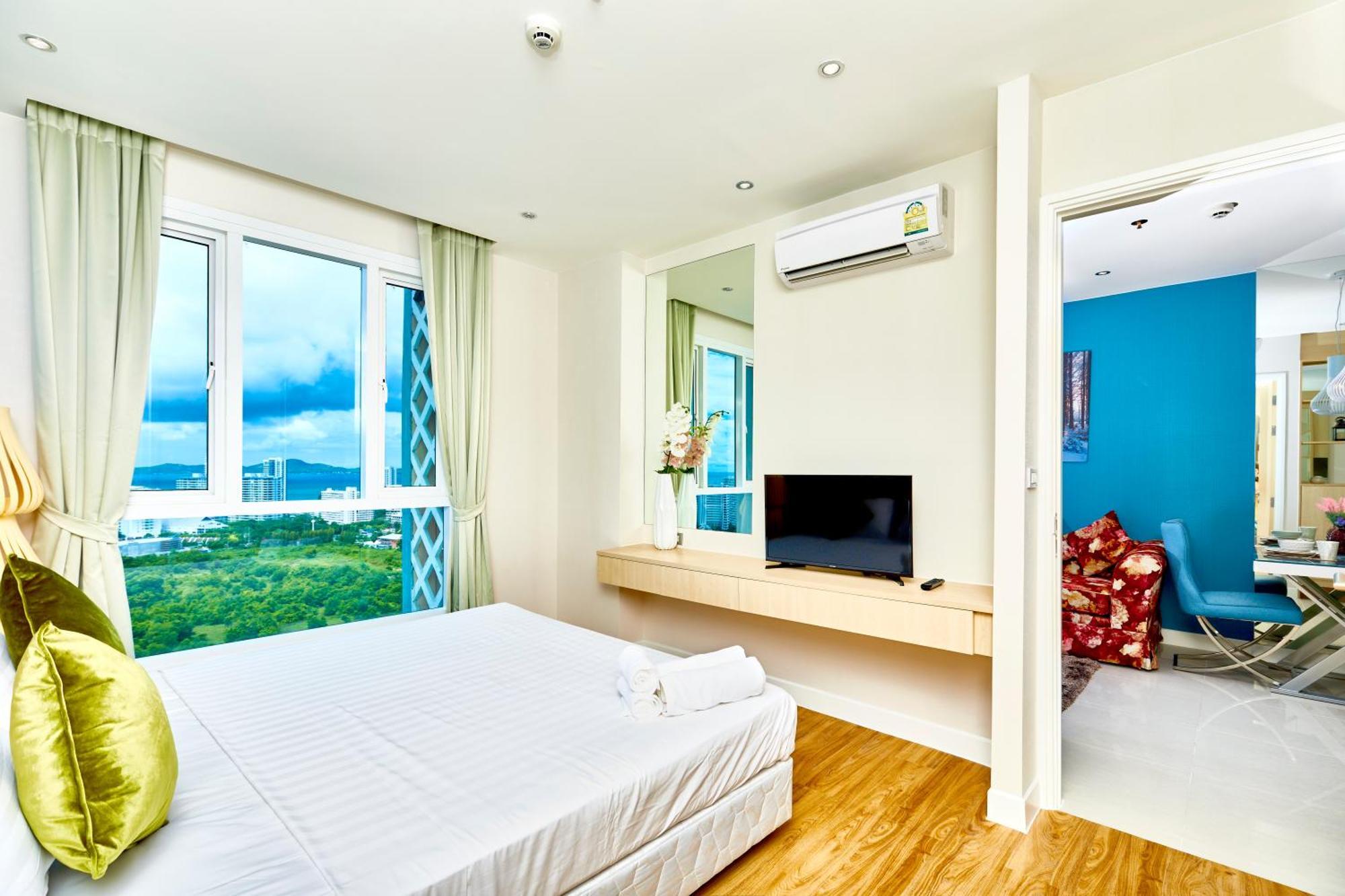 Grande Carribean L Family Stay L Pattaya L Luxury Views & Comfort Szoba fotó